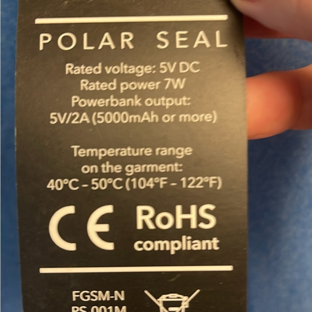 Flexible Heated Jacket with Control Buttons